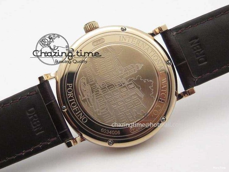 MIROTIME 0220 Modern Portofino SCHAFFHAUSEN RG MKF 1:1 V2 Best Edition White Dial On Brown Leather Strap A 7344